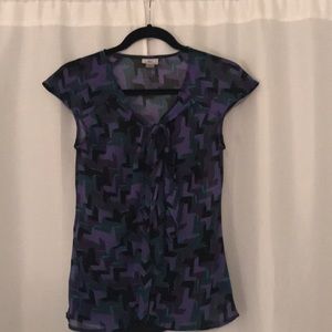 Necktie shirt + layering tank